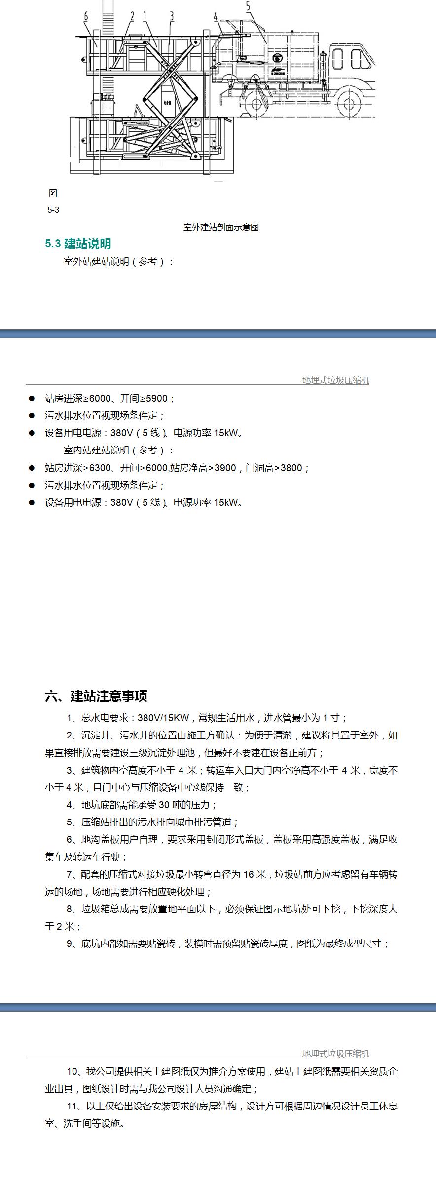 水平地埋式垃圾站各方位图片