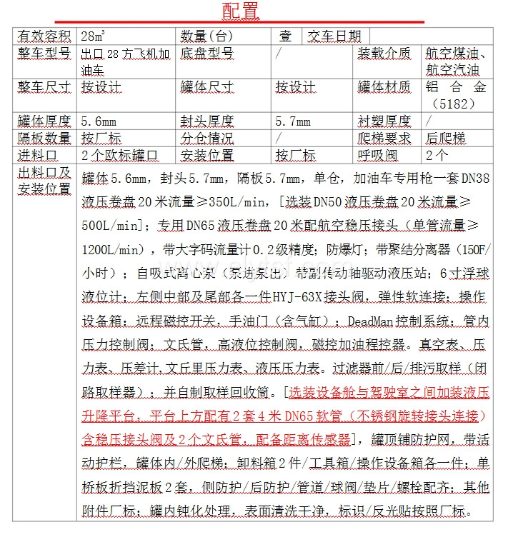28方CL5324FJJY28A型飞机加油车各方位图片