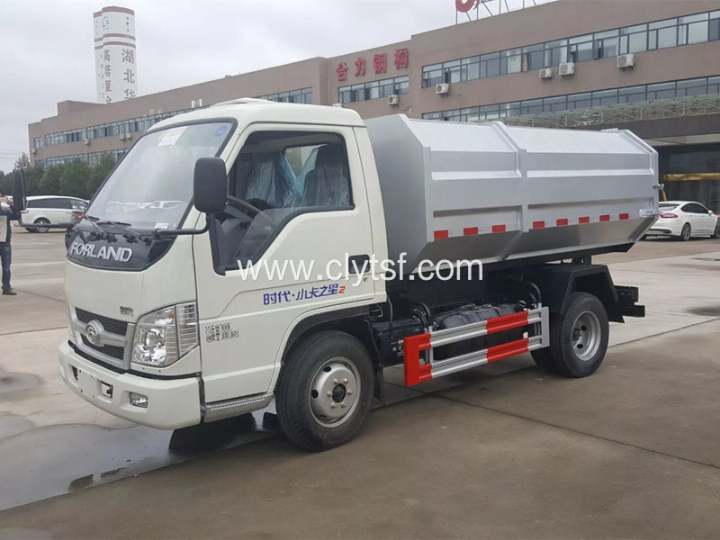 福田时代4方挂桶式垃圾车