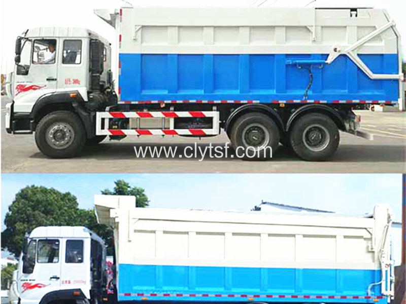 重汽斯太尔后双桥对接垃圾车