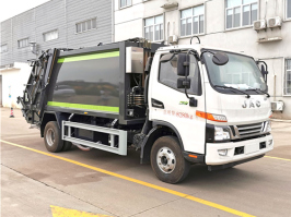 国六江淮骏铃8方压缩垃圾车