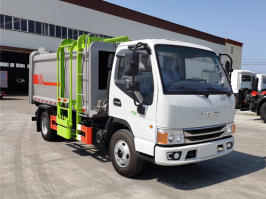 国六江淮蓝牌侧装压缩垃圾车
